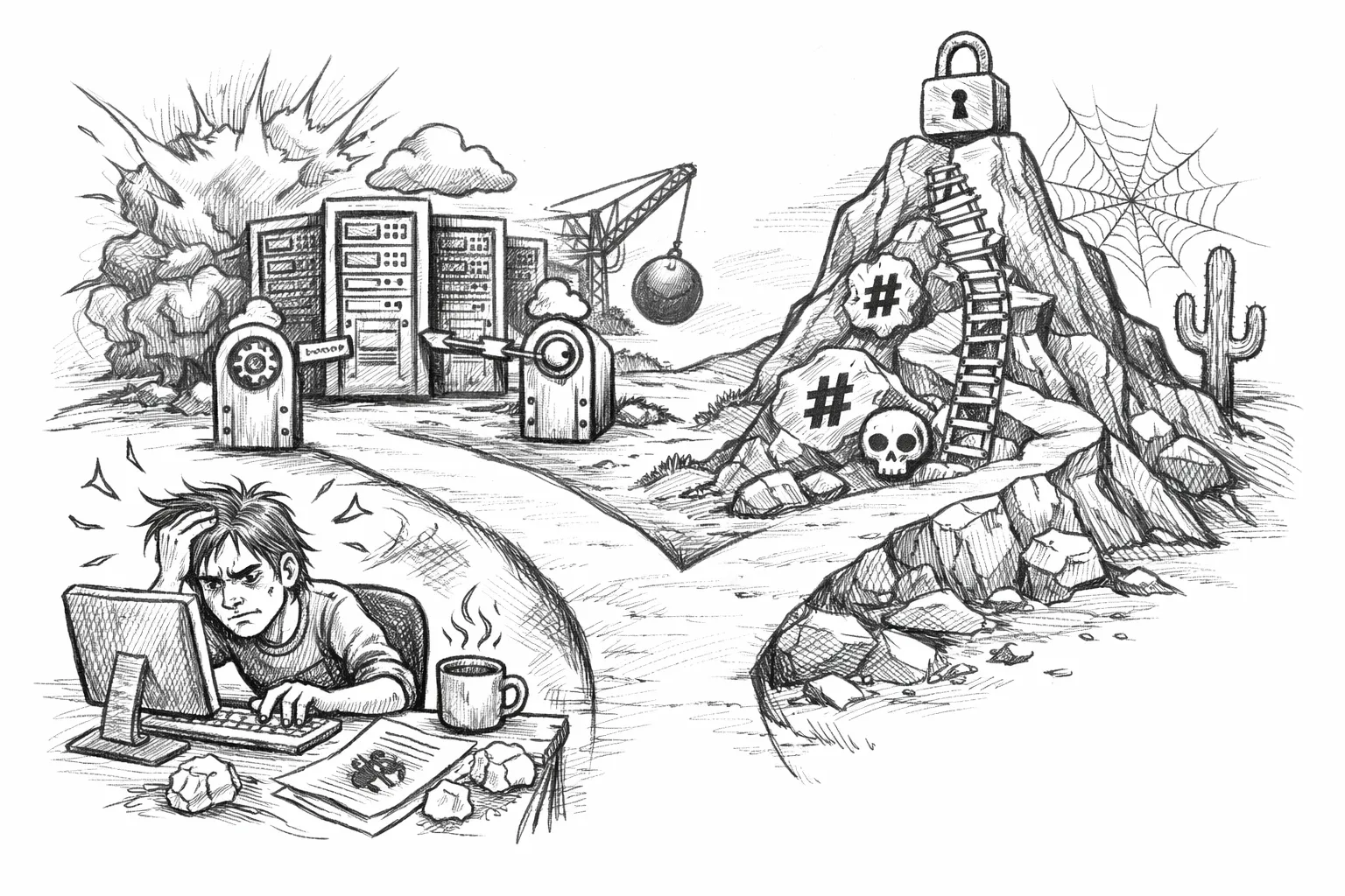 The choice between using nonces and hashes